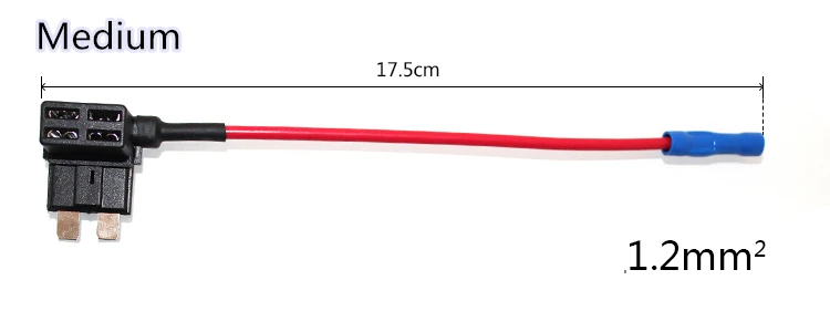 12 В мини маленький средний размер автомобильный держатель предохранителя добавить-а-цепи кран адаптер с 10A Микро Мини Стандартный ATM лезвие предохранитель - Цвет: medium