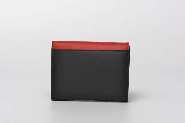 

3 fashionable small fresh leather simple short wallet Ladies Large Wallet multi-card B0519 190314 hong