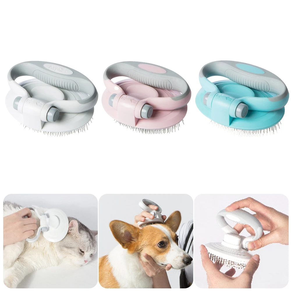 

Pet Comb Pet Stainless Steel Grooming Comb Brush For Dogs Cats Remover Tangles Fur Trimmer Tool Pet Hair Brush