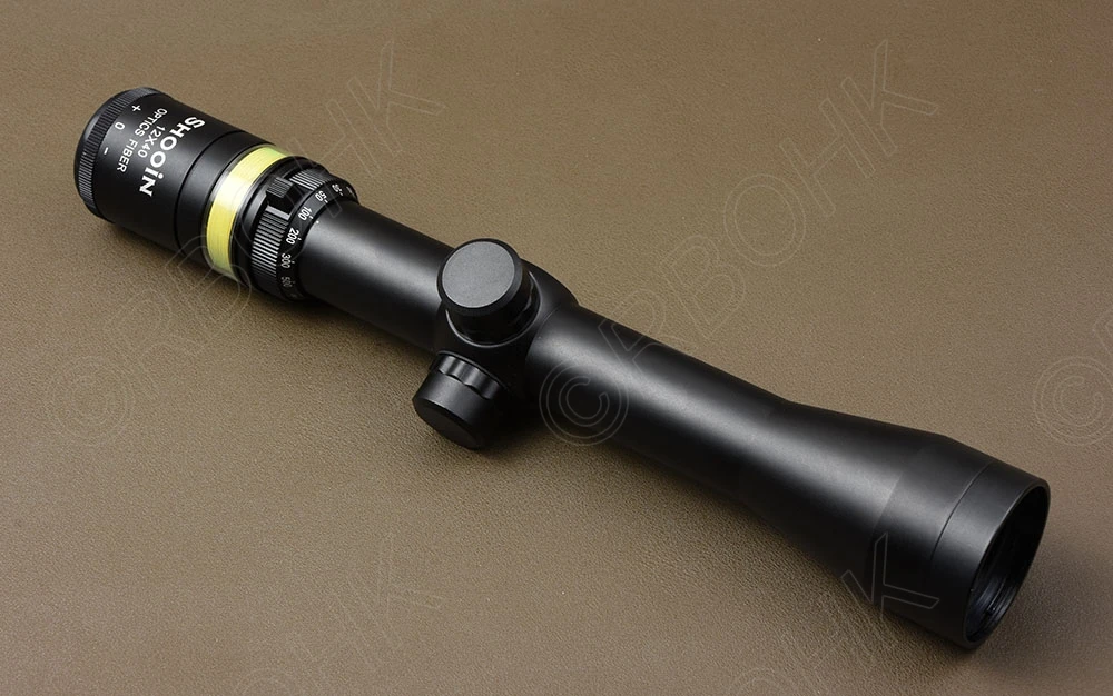 Оптический окуляр Shooin 12x40 зеленое из оптического волокна фокус для трубки 1 25