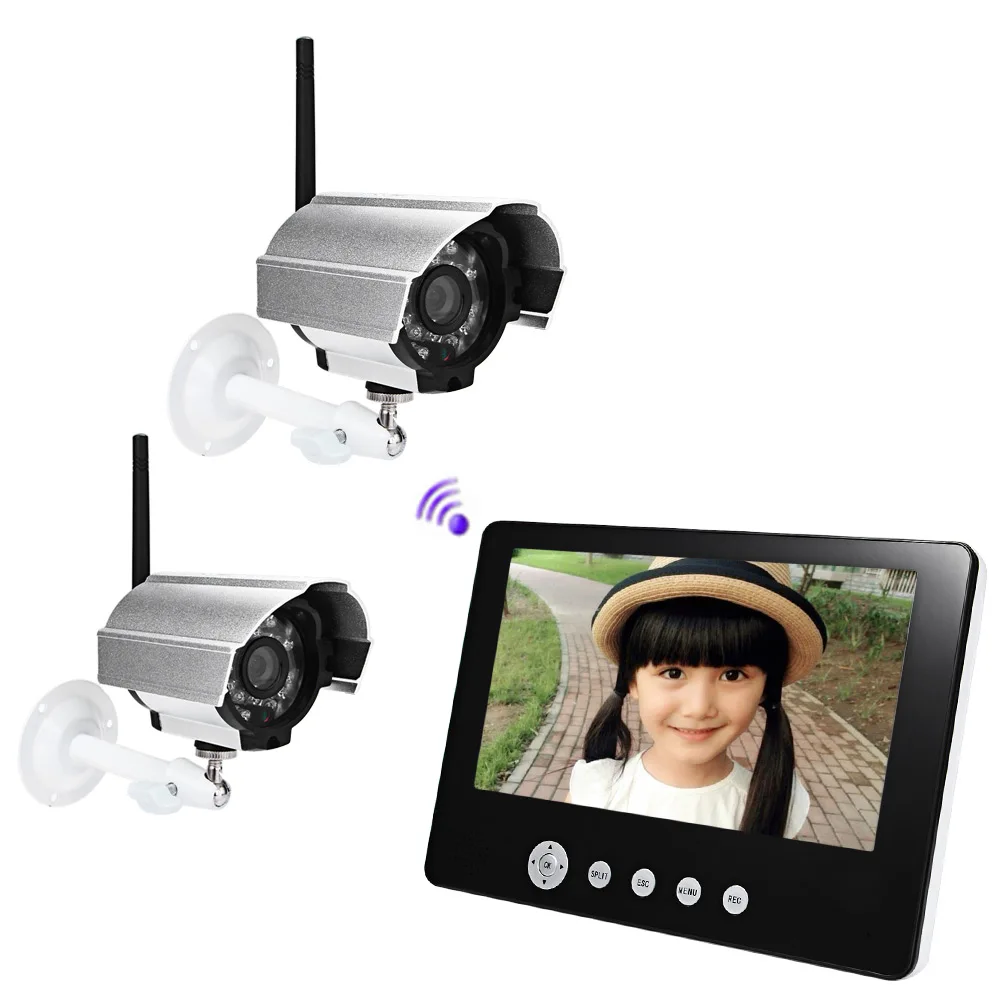 

Fimei SY903D12 9 Inch TFT LCD Screen Monitor 2.4G Wireless Visual Waterproof Night Vision IP Camera Door Video Intercom For Home