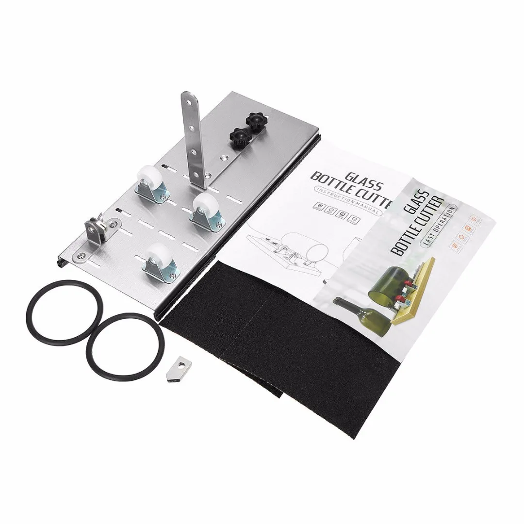 Durable Glass Wine Bottle Cutter Silver 300*125*19mm Cutting Machine DIY Craft Cutting Tools
