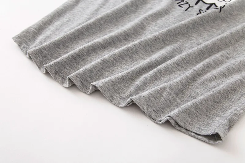 Хлопковые пижамы комплект футболка с короткими рукавами длинные штаны 2 шт./компл. сексуальная летняя Пижама большая Размеры мама домашняя одежда для сна