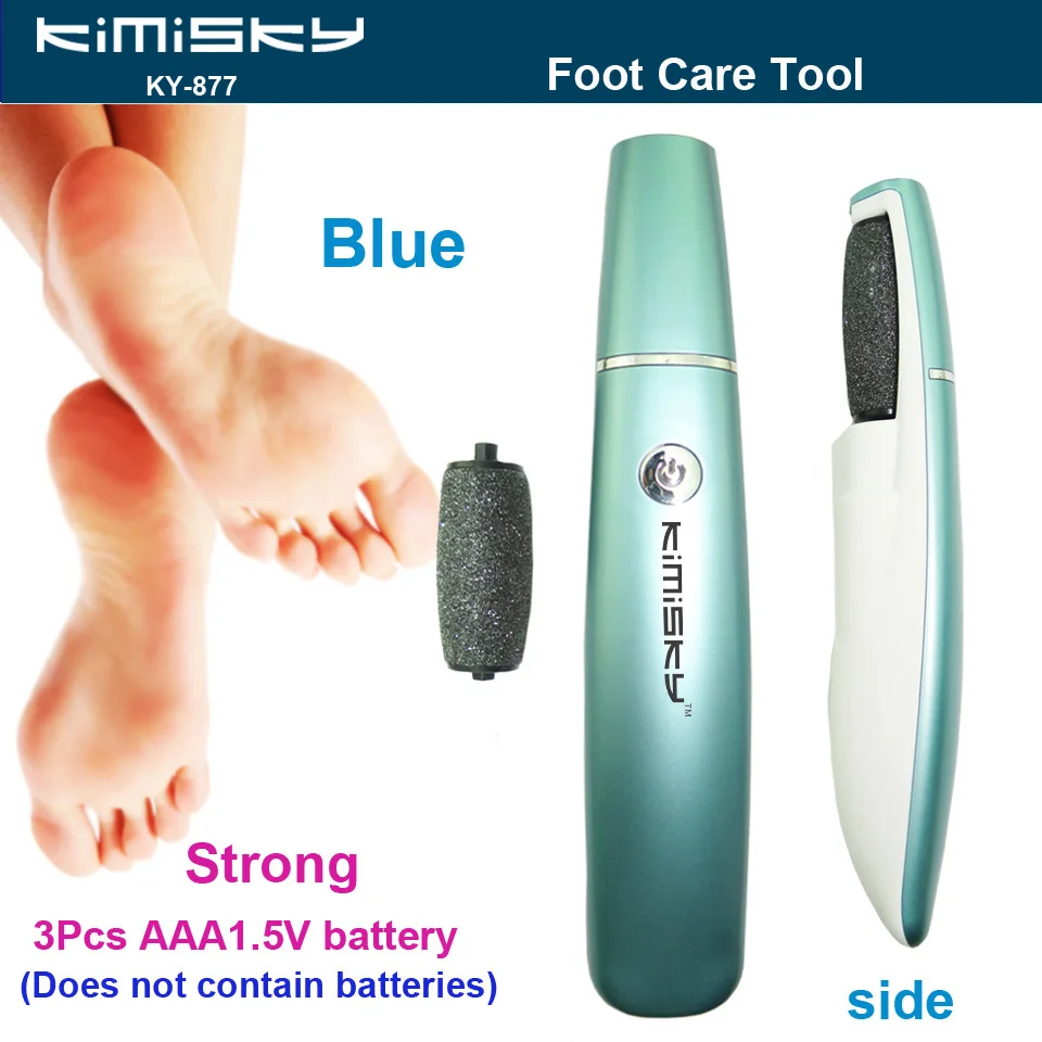 2016 New Blue LED pedicure electric tools Foot Care Exfoliating Foot Care Tool 1pcs roller pedicure