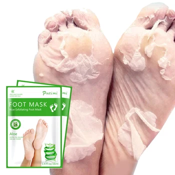 

2Pcs=1Packs Aloe Foot Peeling Renewal Foot Mask Remove Dead Skin Smooth Exfoliating Socks Foot Care Socks for Pedicure Skin Care