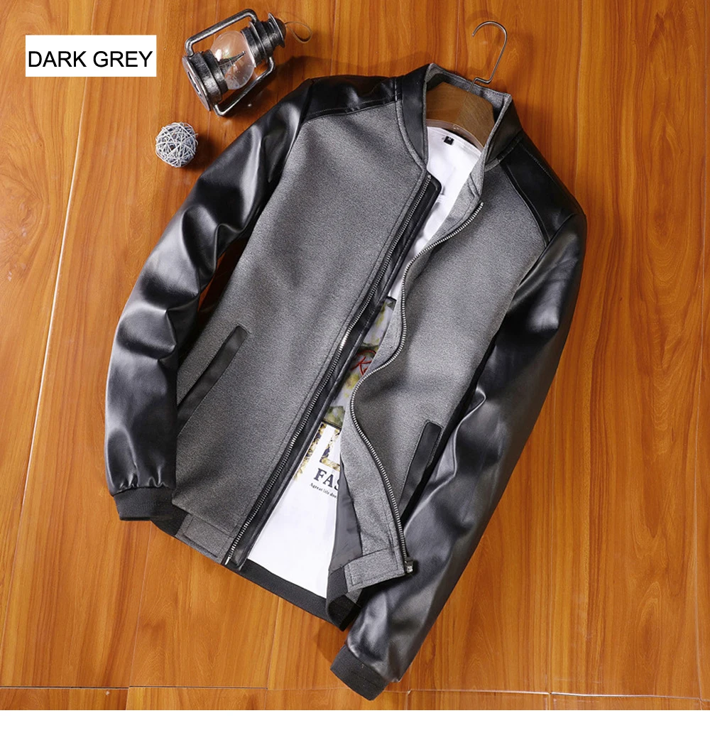 DIMUSI осенне-зимняя мужская куртка из искусственной кожи мотоциклетные кожаные куртки мужские деловые кожаные пальто jaqueta de couro masculin, TA285