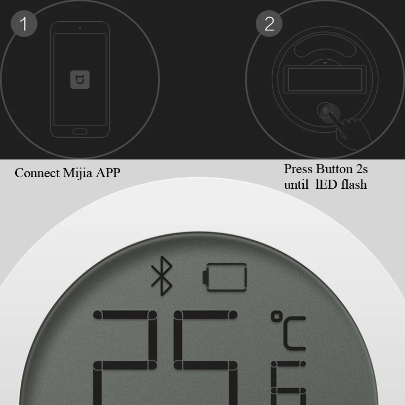 Xiaomi Mijia Bluetooth гигротермограф температуры и влажности Высокочувствительный ЖК-экран гигрометр термометр датчик влажности