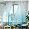 Gradient Color Modern Curtains for Living Room Bedroom Sheer Fabrics Voile Tulle Curtains Window Decoration Drapes 3