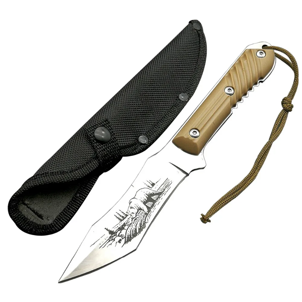 Buy Mengoing White Bear Tactical Hunting Fixed Blade