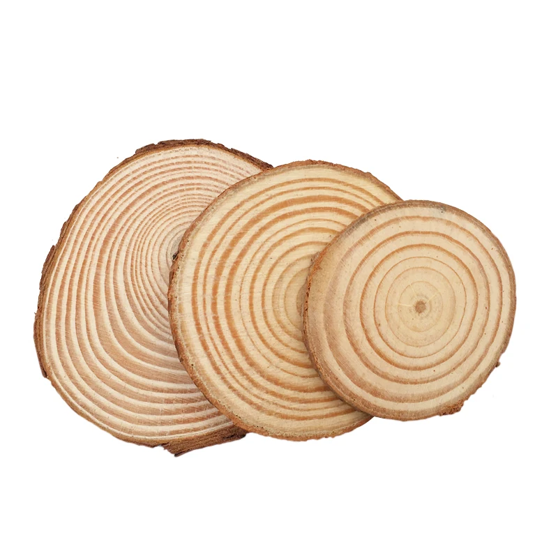 10pcs Wood Slices DIY Craft Decorations For Birthday Party Kids Table Number Cards Wedding Decoration Gift Tags unfinished wood