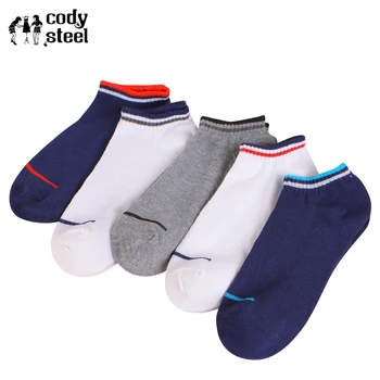 

Cody Steel Summer Socks For Man Stitching Color Deodorant Men Cotton Socks Shallow Mouth Casual Male Invisible Socks 3pairs/lot