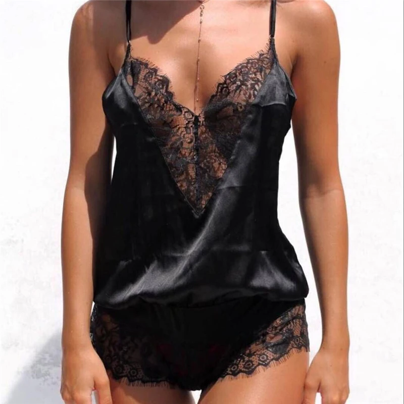 Sexy Bra Lingerie Lace Deep V Back Cross Band Open Crotch Hot Plus Size Lingerie Erotic Lingerie Lace Transparent Teddy
