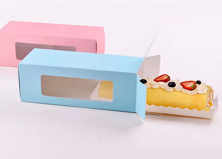 Free Shipping 20pcs/lot Long style Cake Roll Box Cupcake ... Free Shipping 20pcs/lot Long style Cake Roll Box Cupcake ...