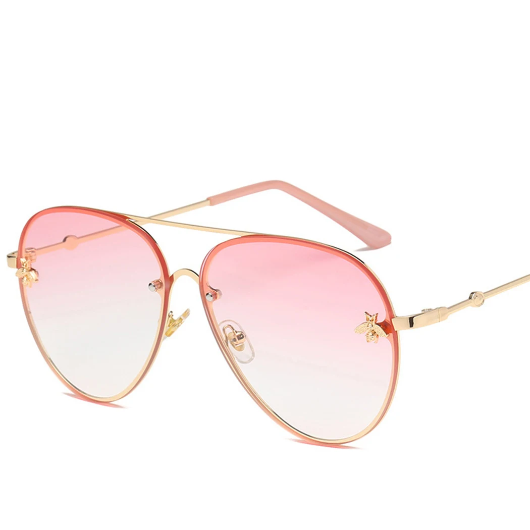 

Fashion Brand Designer Oversized Sunglasses Women Men Vintage Rimless Gradient Sun Glasses Clear Lens Metal Frame Sunglass