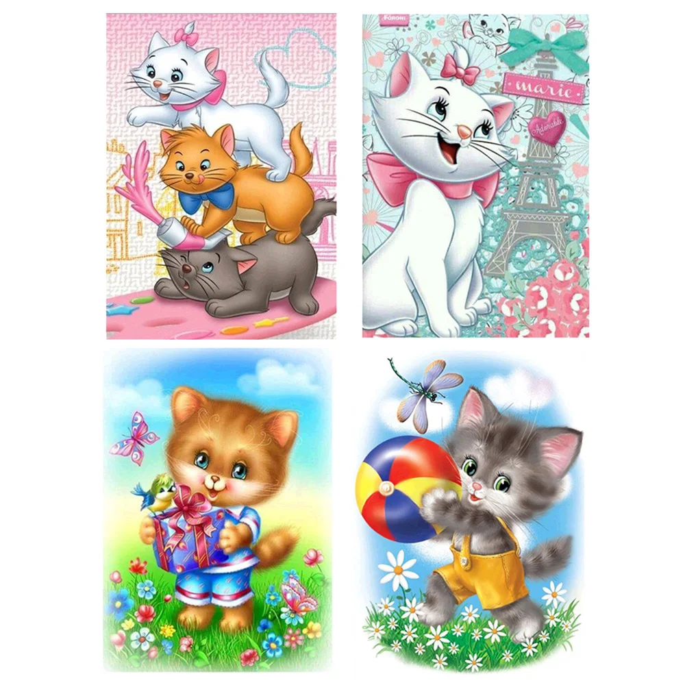 

Cats DIY 5D Full Drill Diamond Painting Embroidery Cross Stitch Kit Rhinestone Mosaic Home Decor Craft
