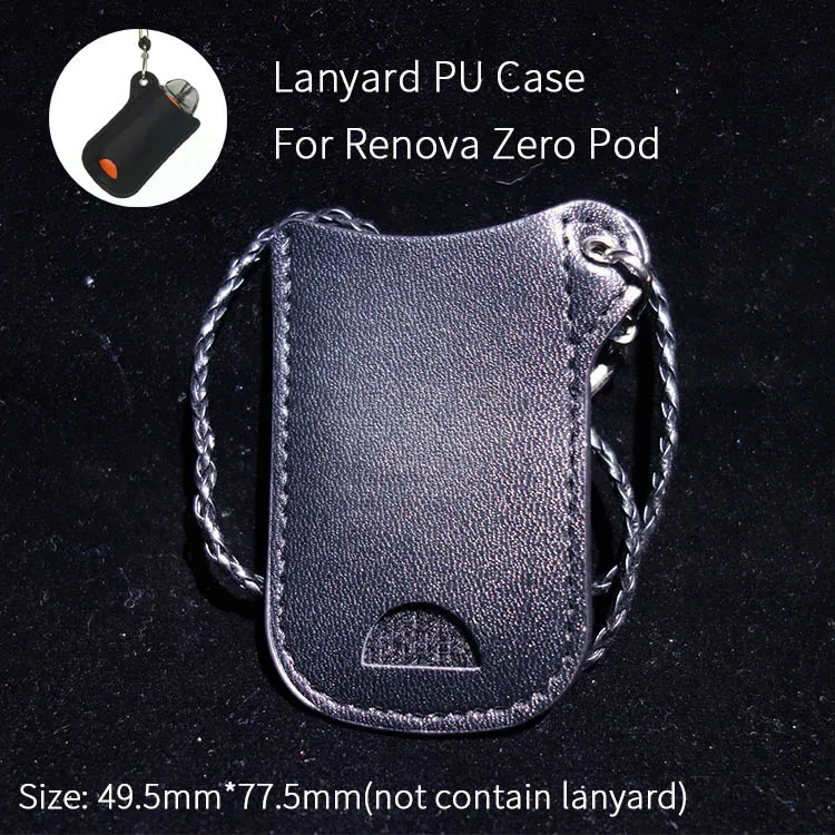 

1pc PU Leather Neck Portable Carrying Lanyard Case for Renova Zero Pod bag Pouch Pocket ECIG Vape accessories