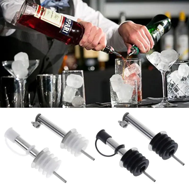

Stainless Steel Olive Oil Red Wine Pourer Dispenser Spout Bottle Stopper Bar Barware Tools