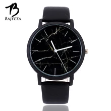 BAJEETA Marble Style Leather Quartz Women Watch Top Brand Men Watches Fashion Casual Sport Wrist Watch Hot Sale Lovers Relojes