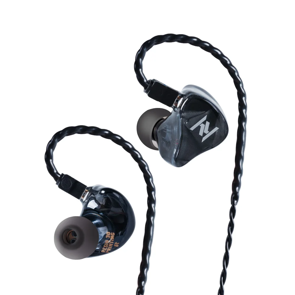 Tanie Yinyoo ASH 1BA + 1DD w uchu słuchawka hi fi słuchawki basowe DJ metalowe słuchawki zestaw słuchawkowy z 2PIN odłączany kabel niebieski kolor