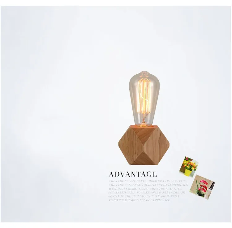 Современная креативная деревянная настольная лампа, регулируемая прикроватная лампа для спальни, Теплые лампы для кабинета, индивидуальная настольная лампа