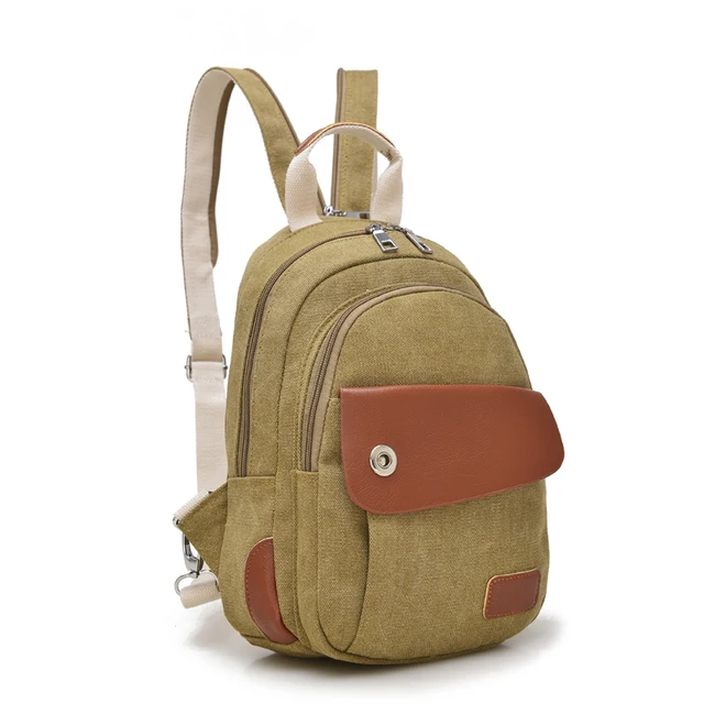 New Women Small Backpack Canvas Backpacks for Women Female Women