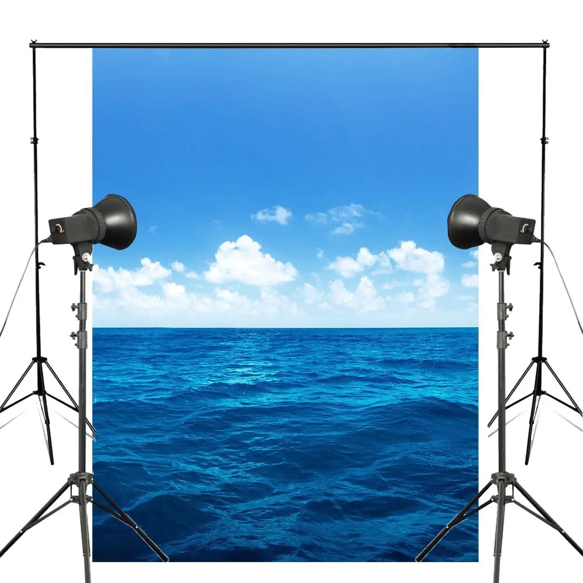 Голубое небо и море фон для фотосъемки морской тематики студия реквизит 5x7ft/150X210