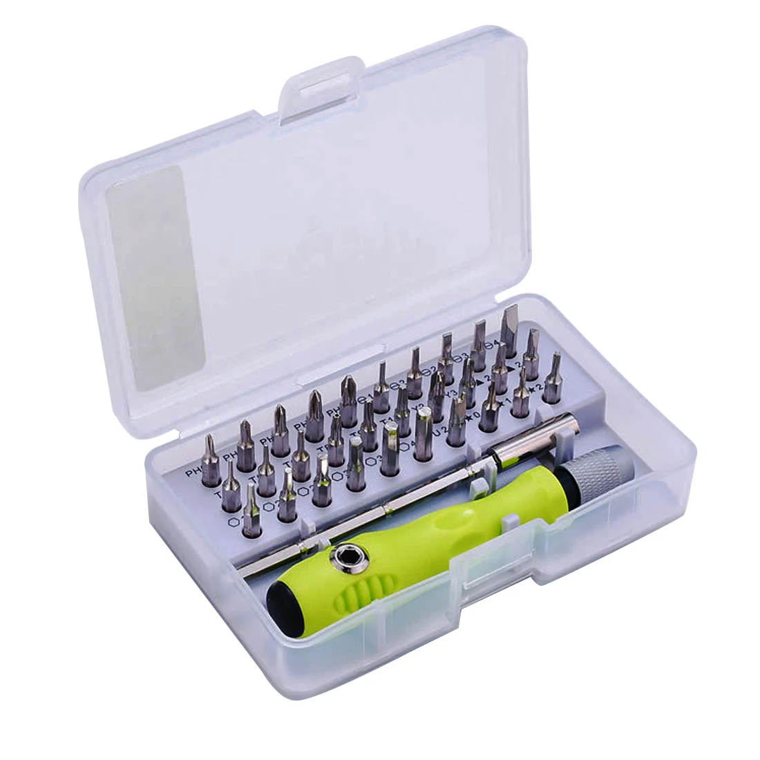 

Maintenance Tool 32 in 1 Interchangeable Magnetic Screwdriver Set Mini Screwdriver Bits Repair Tools For iphone/iPad/Camera