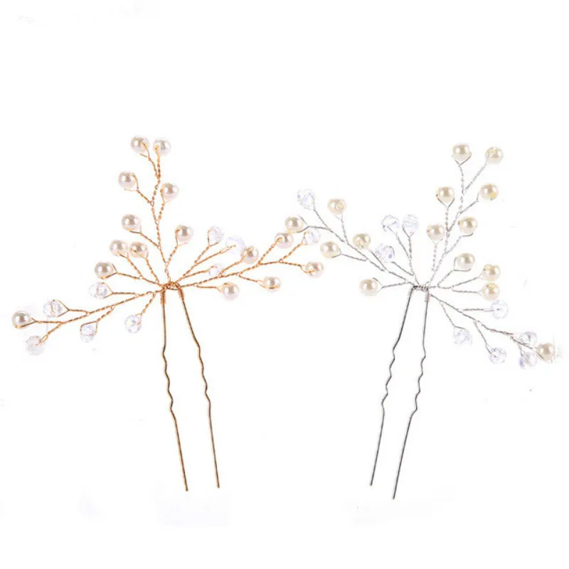 2-pcs-The-New-Trendy-Handmade-Fashion-Pearl-Crystal-Hair-Jewelry-Hair-pins-Women-Bride-Wedding