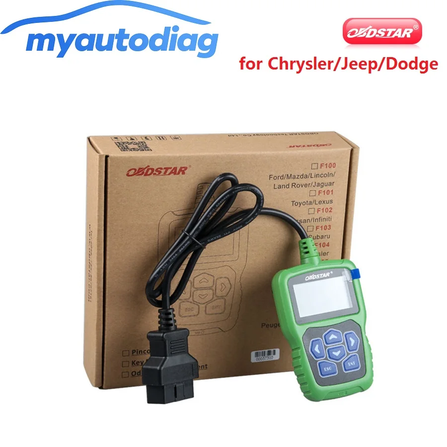 OBDSTAR F104 Key Programmer for Chrysler/Jeep/Dodge with Odometer and Pin Code Reader Function Support New Models