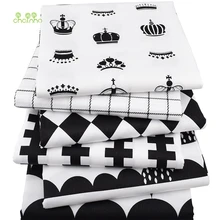 Chainho твиловая, хлопковая ткань, лоскутное мультфильм ткани, DIY Вышивание квилтинга жира четверти материал для ребенка и детей, 6 шт./лот