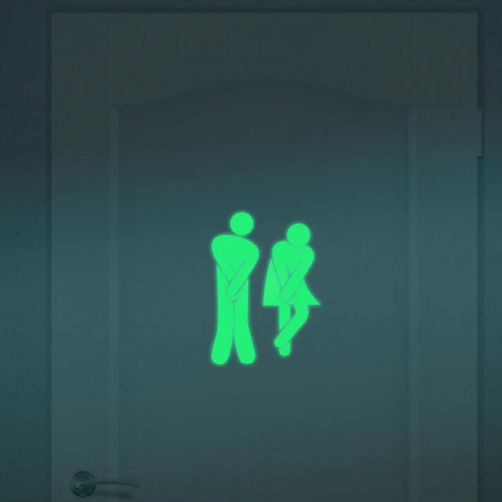 Hot Sell Funny Luminous Glow In The Dark Wallpaper Toilet Stickers Hot Sell Funny Luminous Glow In The Dark Wallpaper Toilet Stickers