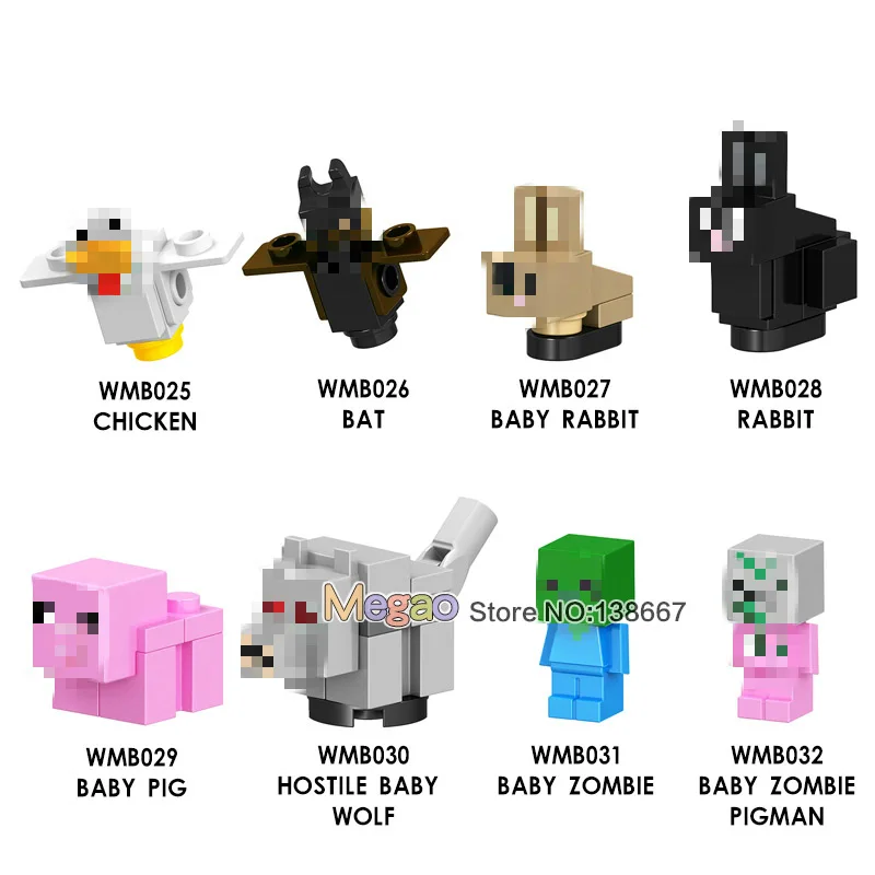 

Single Sale My World Style Star Space Plan Zombie Steve DIY Building Blocks Compatible Weapon Model Kids Toys