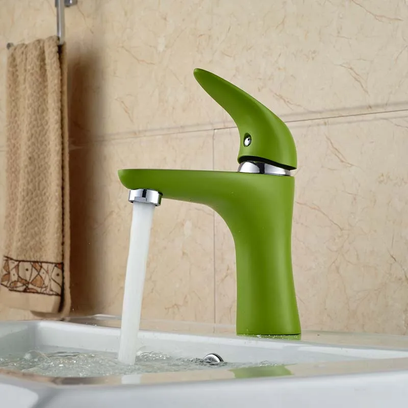 Creative Green/Black Bathroom Hot Cold Water Mixer...