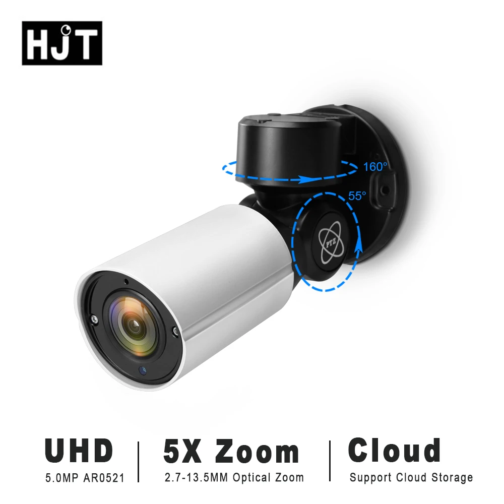 HJT PTZ UHD 5 0MP IP camera 4X Zoom Pan Tilt font b Outdoor b font