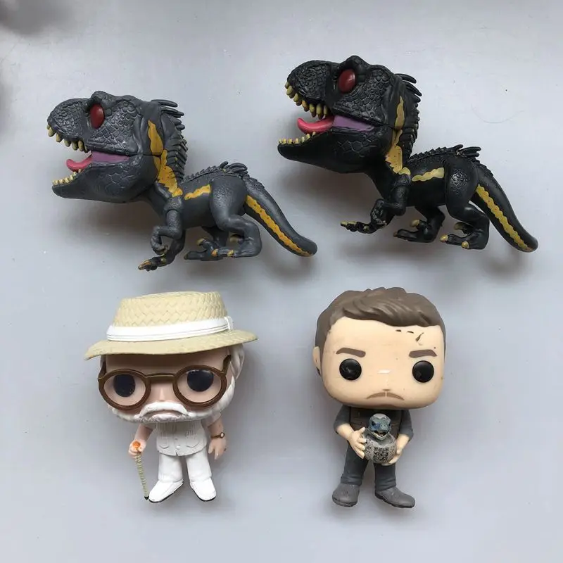 Оригинальный Funko pop Подержанный мир Юрского периода индораптор динозавр Джон