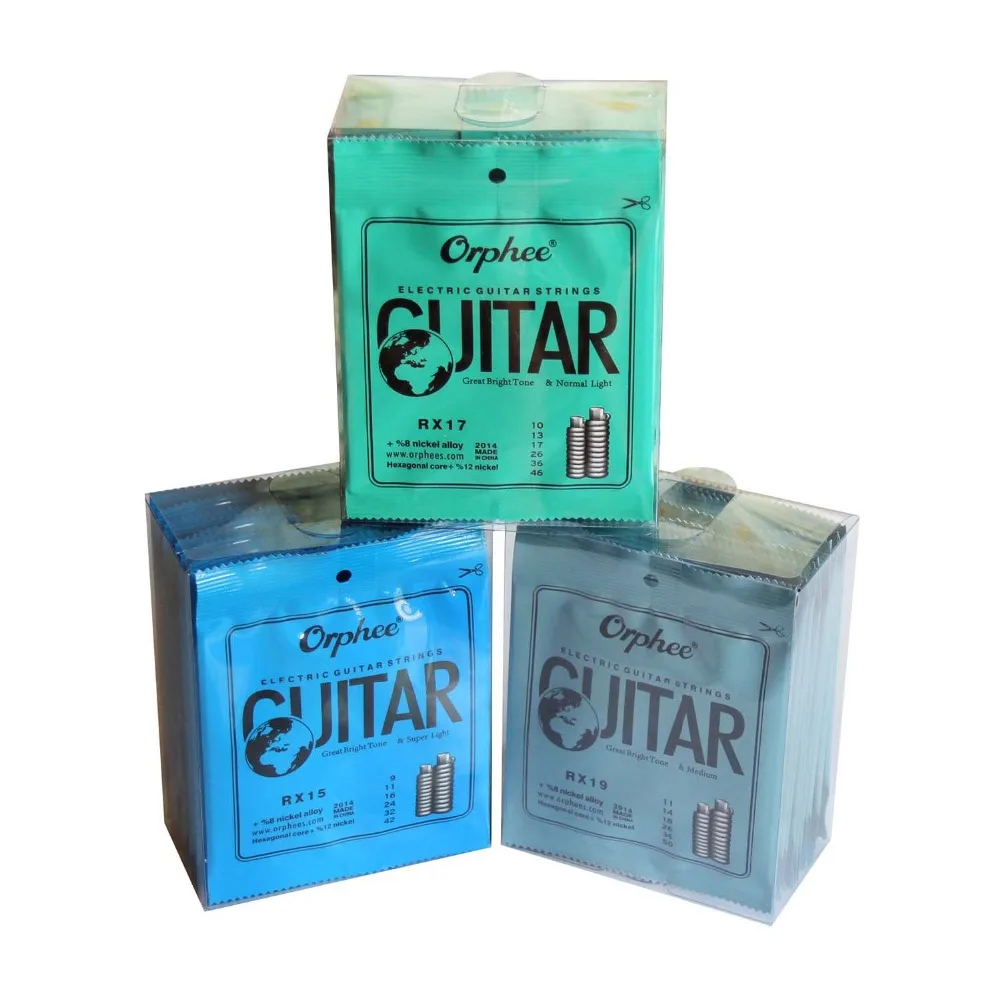 

Orphee 6-String Electric Guitar Strings Nickel Alloy Hexagonal Core 009 010 011 inch RX15 RX17 RX19