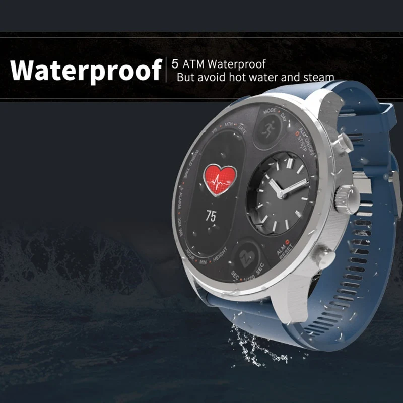 T3 спортивные гибридные Смарт-часы, водонепроницаемые IP68, нержавеющая сталь, умные часы, android, фитнес трекер активности, умные часы с полями для мужчин