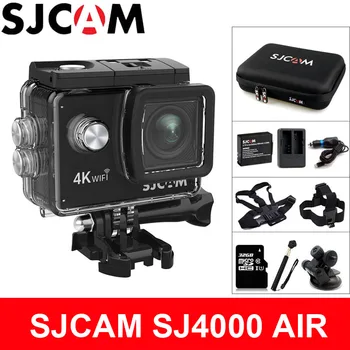 Экшн-камера SJCAM SJ4000 AIR, камера 4K с ЖК-экраном 2,0 дюйма, 30fps, Wi-Fi, погружение на 30 м под воду, экстремальный спорт