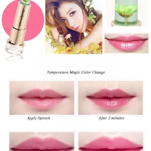 2 шт./лот, KLJM увлажняющий крем для изменения температуры, долговечная прозрачная Цветочная помада, милый макияж, милый бальзам для губ, прозрачная помада