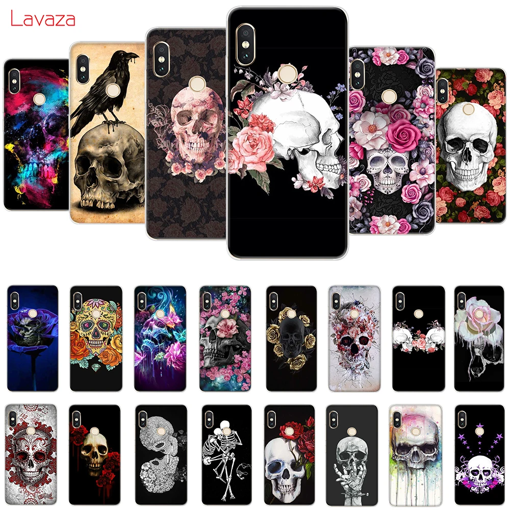 Модный жесткий чехол Lavaza в стиле ретро с цветочным черепом для Huawei Mate 10 20 P10 P20 Lite Pro