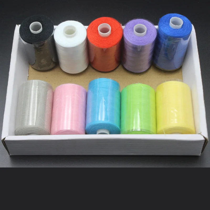 

1 Set DIY 402 Quality Hand Stitching Embroideried Line Home Handmade Sewing Tools 10 Colors Embroidery Thread with Core