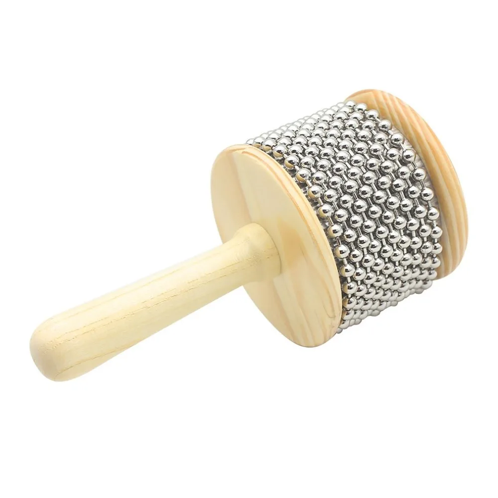 

Wooden Cabasa Percussion Band Tool Pop Hand Shaker For Children Kids