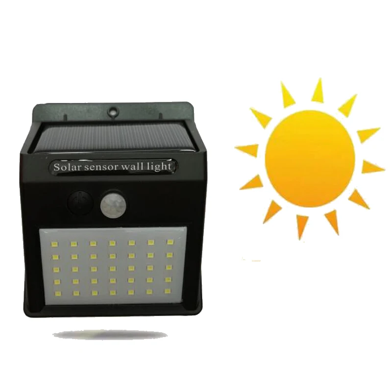 3w Cree Twin Solar Seguridad Sensor De Movimiento Pir Luz Inteligente Al Aire Libre Lámpara de Jardín