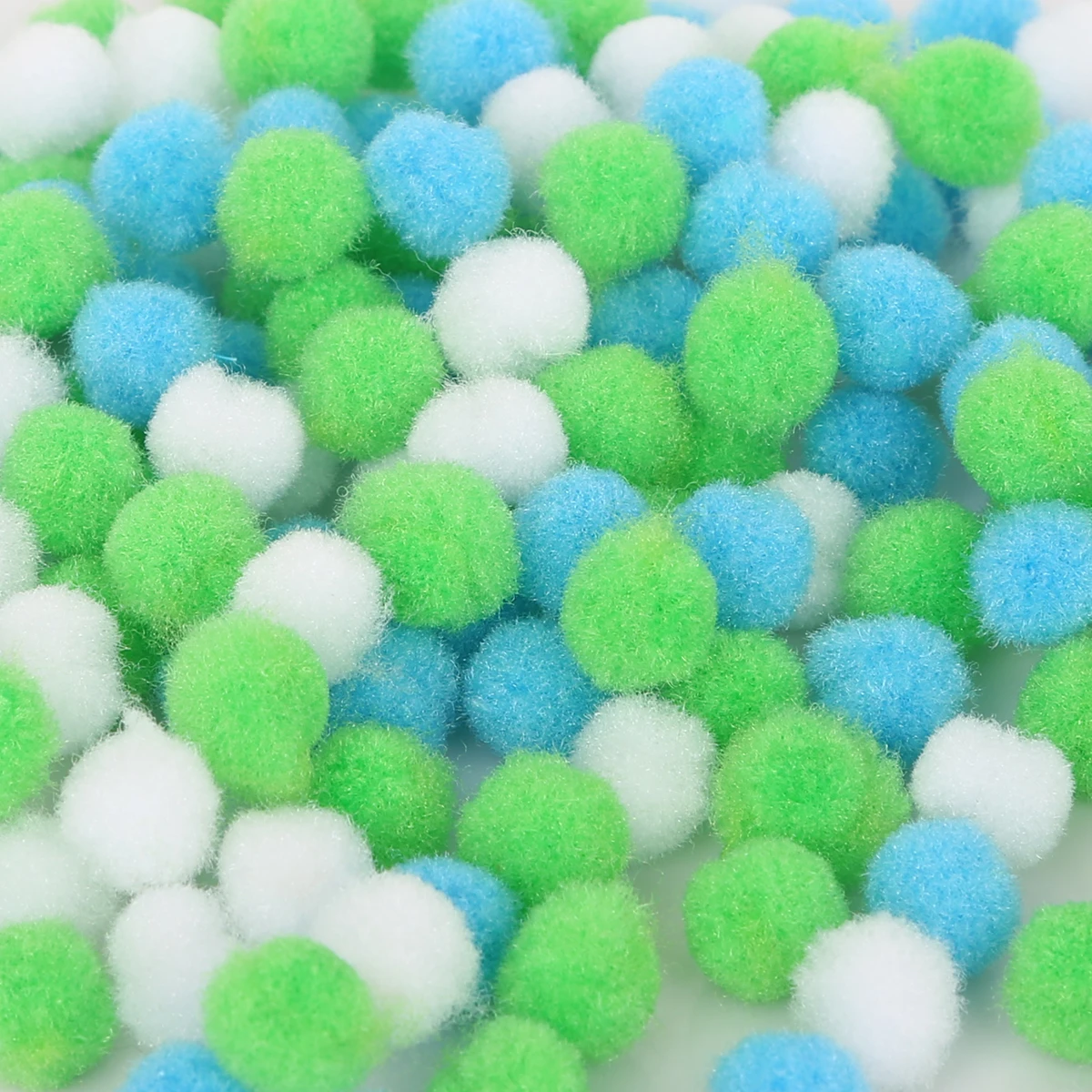 Pom Poms Craft Supplies 300pcs 10mm Mini Fluffy Ball Accessories for Kids Toys and DIY