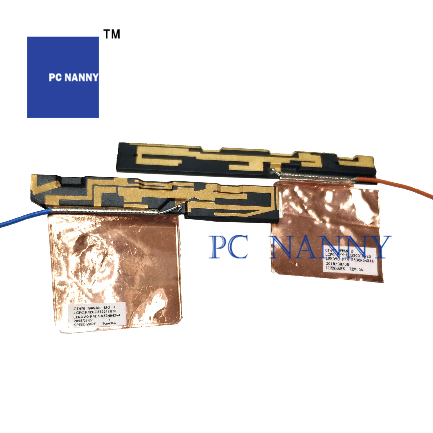 PCNANNY для lenovo ThinkPad T470 T480 3g 4G беспроводная антенна Wi Fi SA30N04244 DC33001FU70 DC33001FV20 тесты