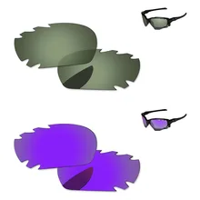 Плазменный фиолетовый и зеленый черный 2 пары Поляризованные замены линзы для Jawbone Солнцезащитные очки с отверстиями Frame UVA и UVB Защита