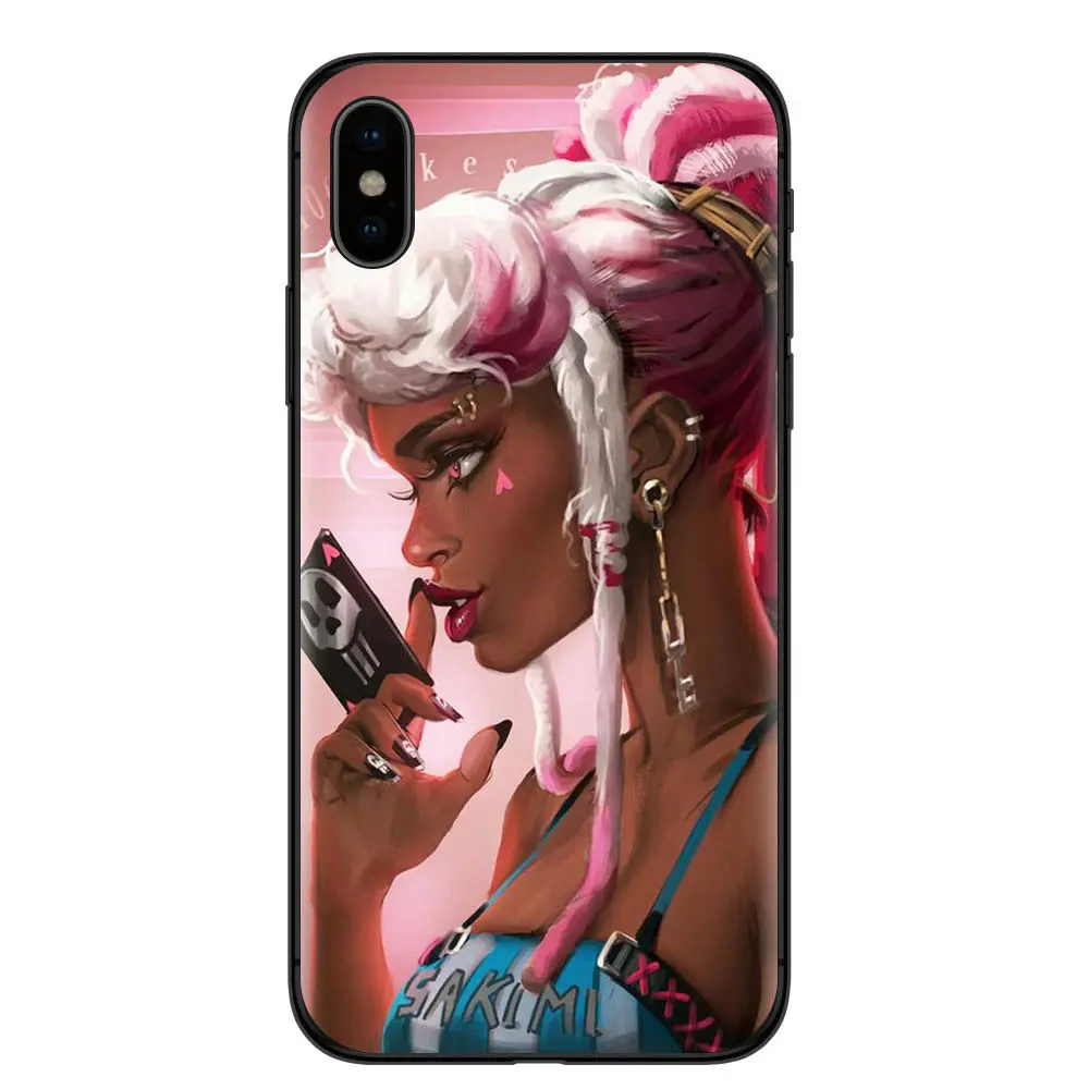 Colorful Afro Girls Phone Case Soft Silicone Black TPU Cover For Apple iPhone X 8 8Plus 7 7Plus 6 6S Plus 5 5S SE Coque Capa