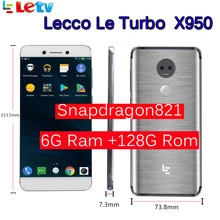D’origine Letv LeEco RAM 6 GB ROM 256 GB X950 Dolby Atmosphère FDD 4G Téléphone portable 5.5 “pouces Snapdragon 821 13mp + 13mp 2 caméra