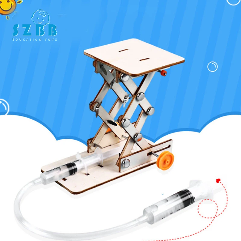 

SZ STEAM DIY Toys for Children Physical Scientific Experiment Creativity Learning Educational Toy DIY Hydraulic Lifting Gift