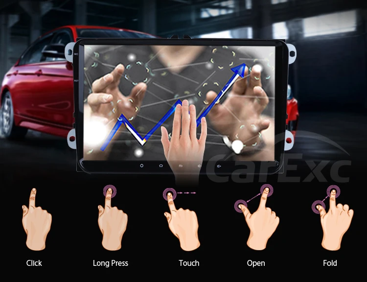 Perfect 9 Inch Android 9.0 Car Player For VW Polo Golf Passat Tiguan Skoda Yeti Superb Rapid Fabia Octavia With GPS Radio Carplay 8